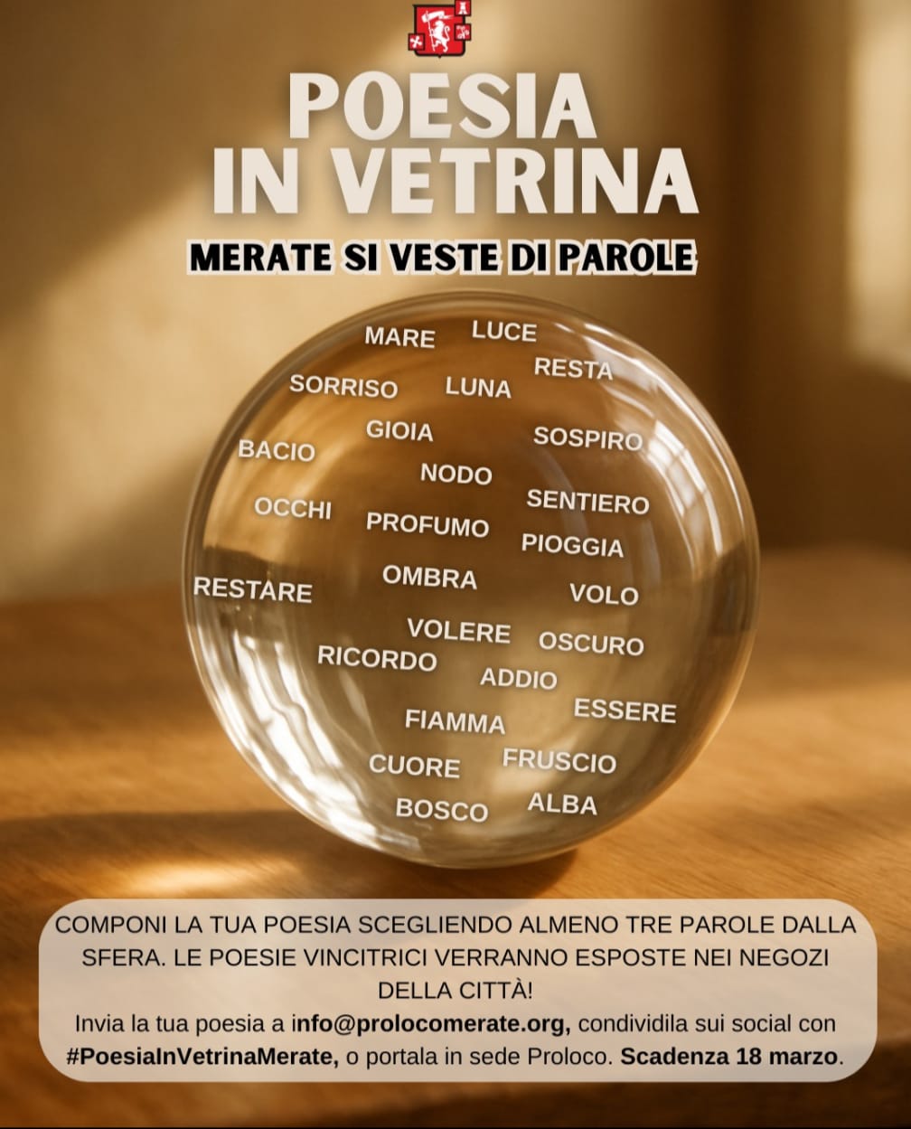 Poesia in Vetrina: la città si veste di versi con la Pro Loco