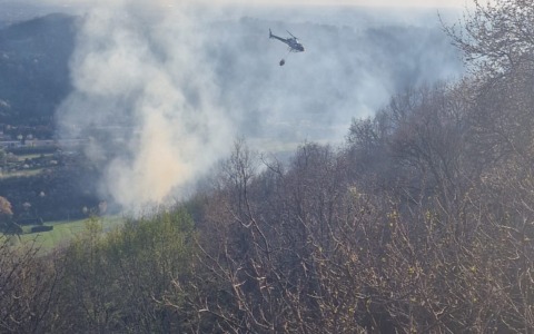 Incendio nel bosco, nuovo intervento dei Vigili del fuoco FOTO e VIDEO