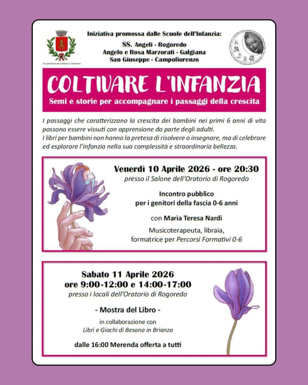 “Coltivare l’infanzia”: un incontro a Casatenovo