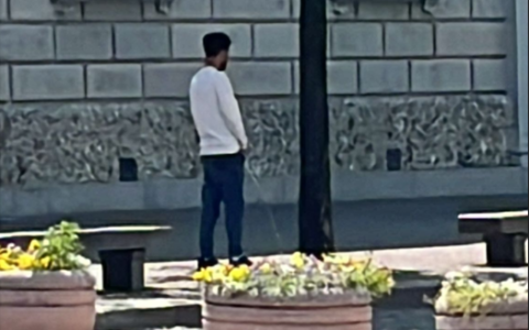 Gesto indecoroso, fa pipì in centro a Lecco
