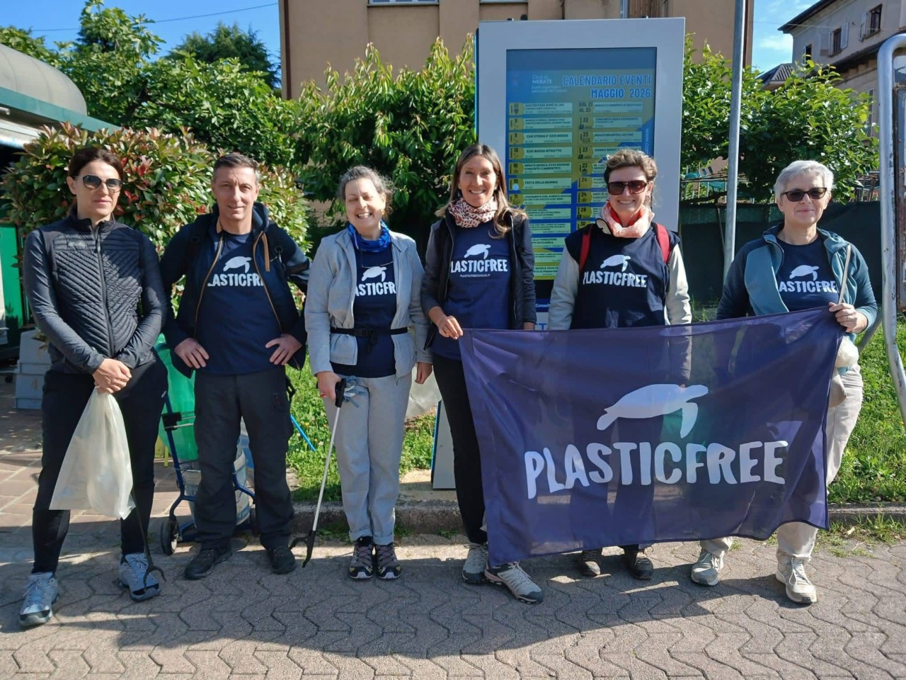 Plastic Free: raccolti 100 Kg di rifiuti a Merate