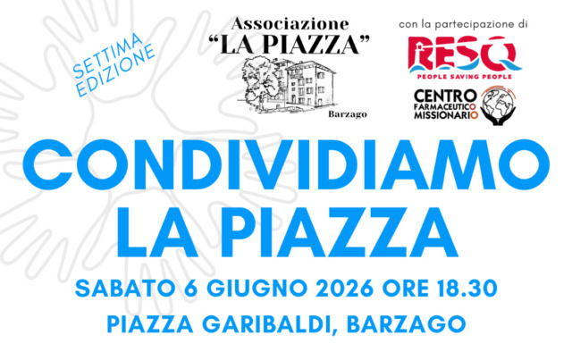 A Barzago torna “Condividiamo la piazza”: si parla di presidio umanitario e soccorso in mare