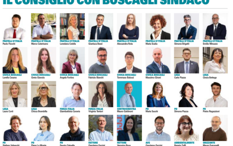 Filippo Boscagli sindaco di Lecco, ecco il nuovo Consiglio comunale della città