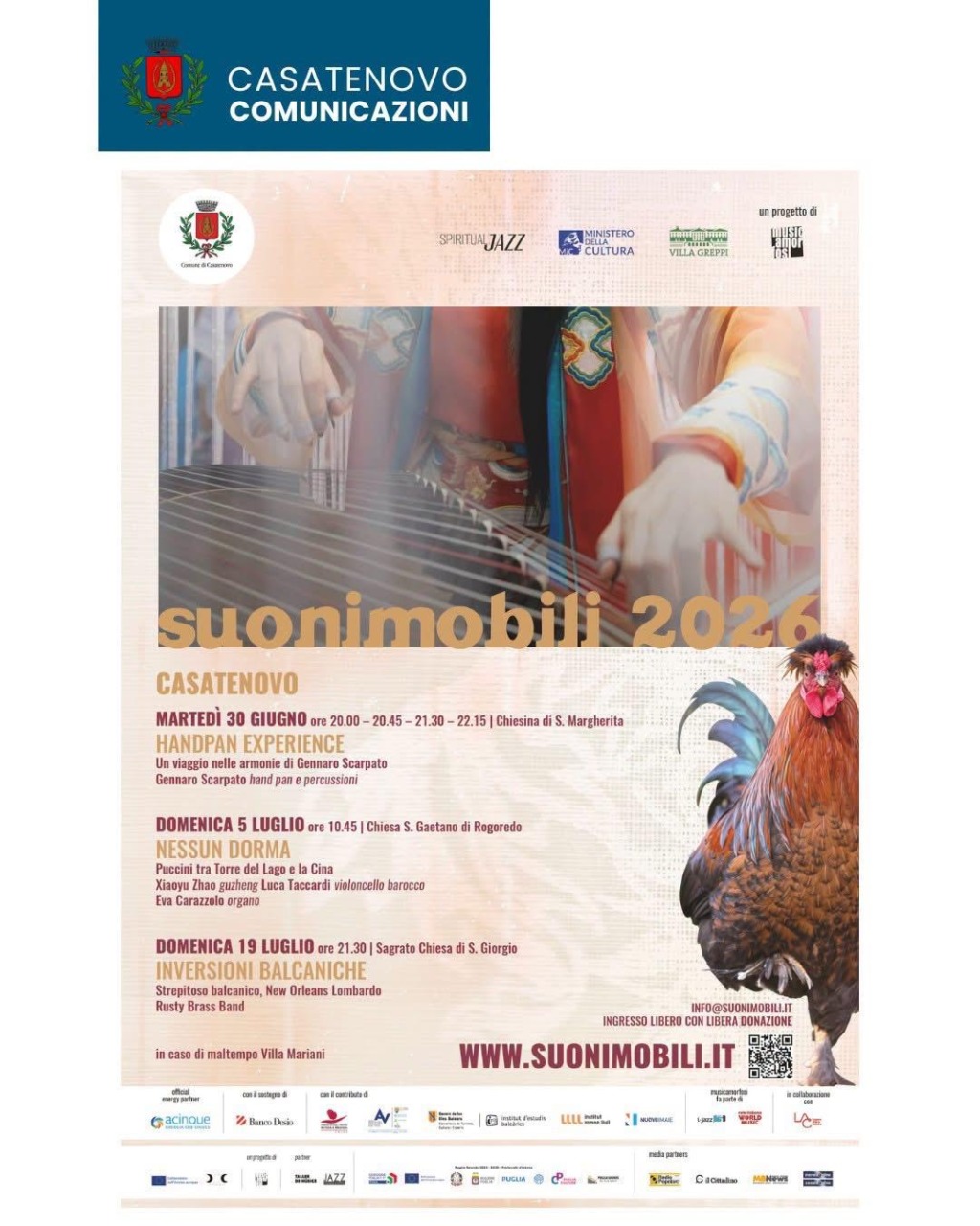 Casatenovo: torna il festival Suonimobili