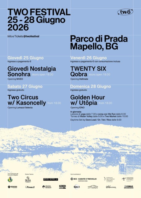 Musica, sport e solidarietà: torna il Two Festival a Mapello