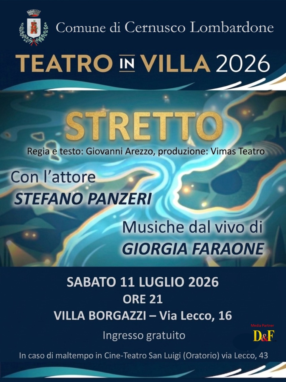 A Cernusco torna Teatro in Villa con due appuntamenti
