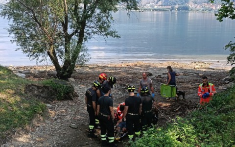 Cade nel torrente in secca e finisce in pronto soccorso per i traumi