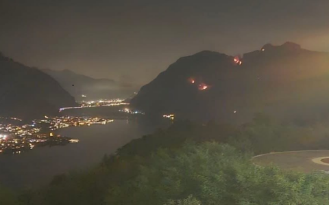 Incendio Moregallo: bruciati 250 ettari. Ora controlli e bonifica