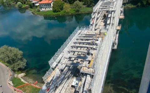 Ponte di Brivio, il cantiere procede spedito