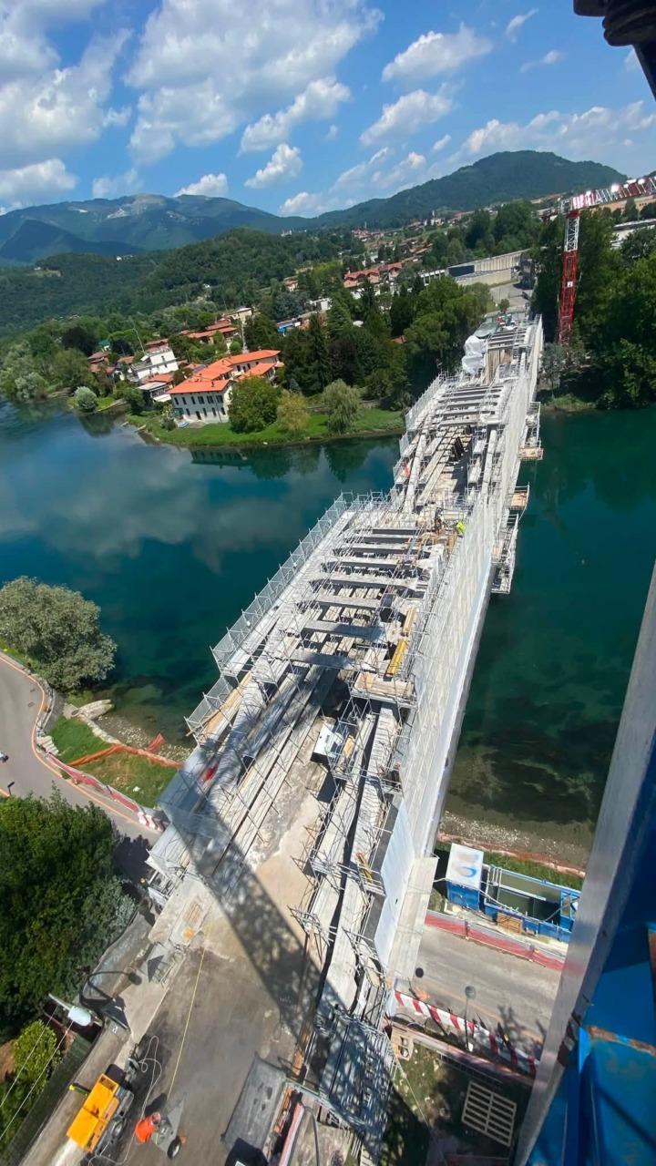 Ponte di Brivio, il cantiere procede spedito