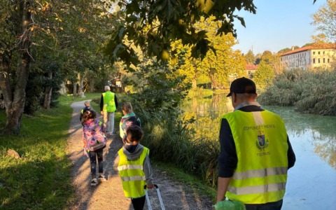 Torna operativa la linea Arancio del Piedibus di Sartirana, ferma da 3 anni