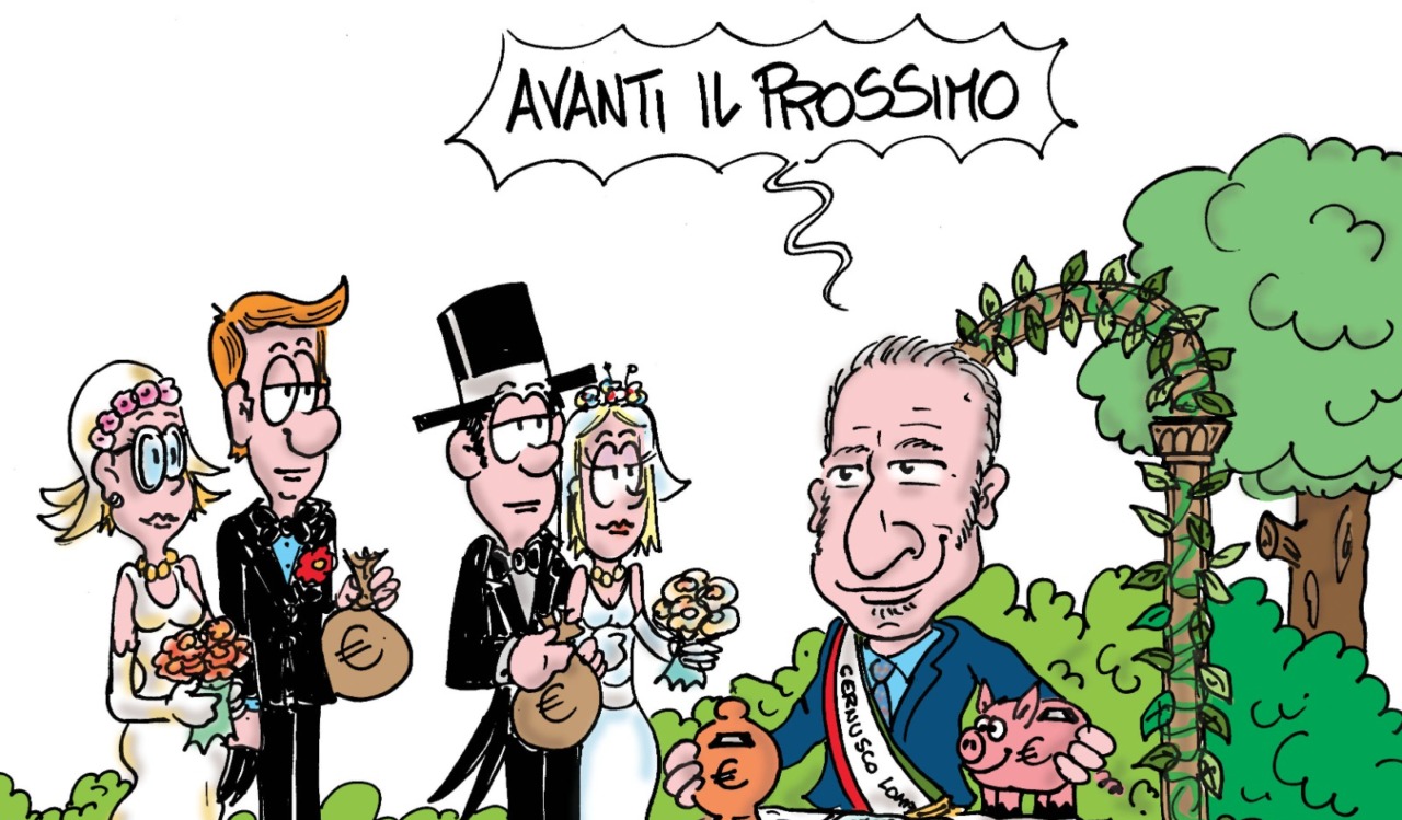 A Cernusco è boom di matrimoni: ben 15 nel solo mese di settembre e il Comune fa cassa