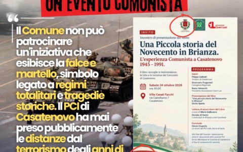 Falce e martello col patrocinio del Comune, Fratelli d’Italia solleva la polemica